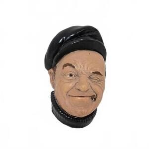 Bosson Boatman #45 / 1967 / Vintage Head Chalkware / Made in England / As Found